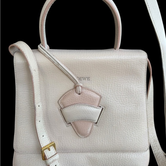 Cream 2-Tone Loewe with long shoulder strap - Picture 1 of 13